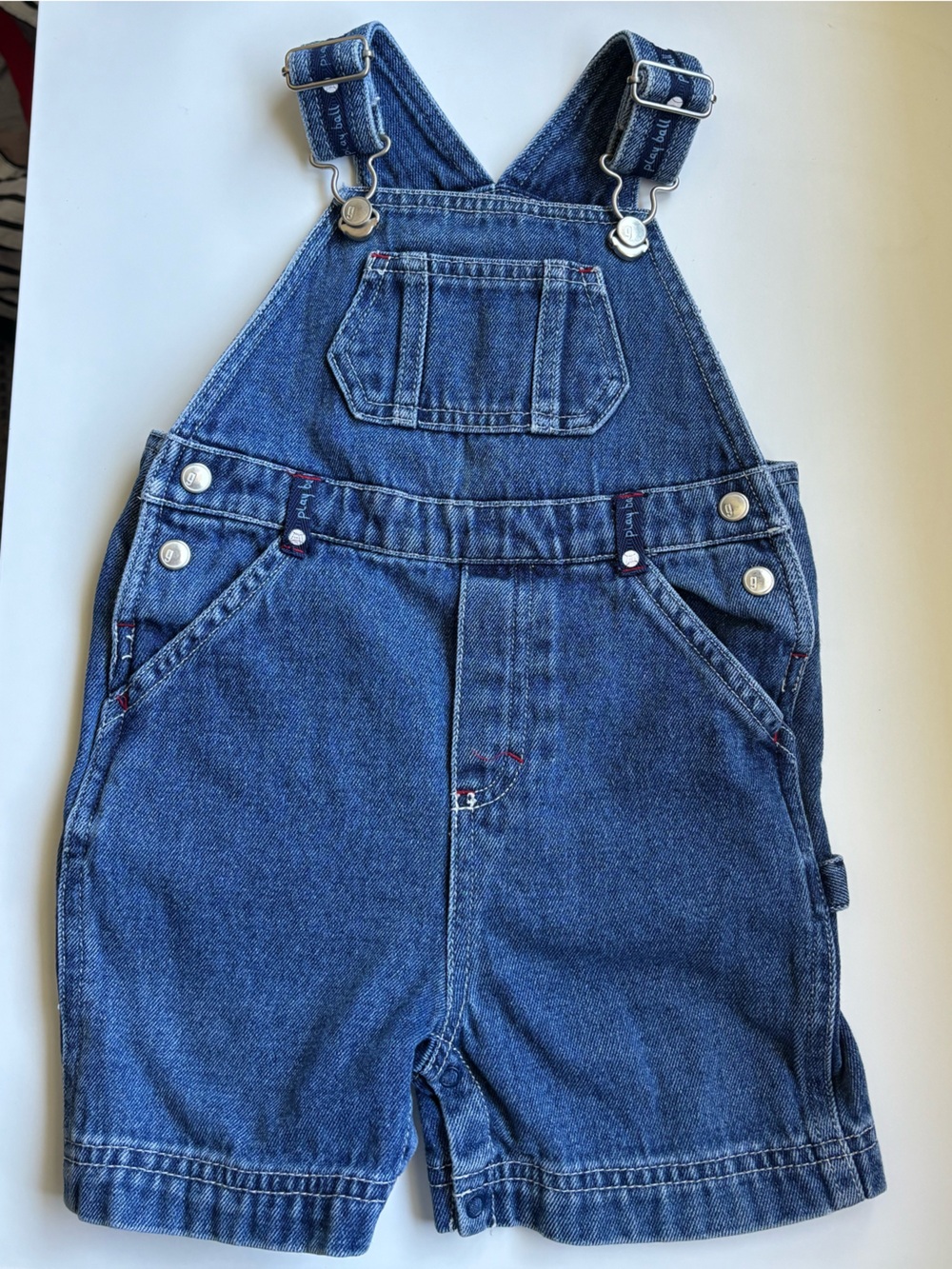 Gymboree baby denim overalls short style